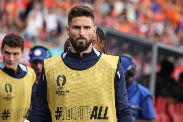 Germany - UEFA EURO, EM, Europameisterschaft,Fussball 2024 - Netherlands vs France - 21 06 2024 GERMANY, LEIPZIG, JUNE 21. Olivier Giroud of France during the UEFA EURO 2024 group D stage match between Netherlands and France. On June 21, 2024 at Leipzig Stadium in Leipzig, Germany. Photo by Manuel Blondeau AOP.Press Leipzig Leipzig Stadium Germany Copyright: x ManuelxBlondeau AOP.Pressx AOP20240621 0101