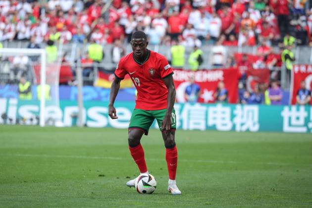Germany - UEFA EURO, EM, Europameisterschaft,Fussball 2024 - Turkey vs Portugal - 15 06 2024 GERMANY, DORTMUND, JUNE 22. Nuno Mendes of Portugal during the UEFA EURO 2024 group F stage match between Turkey and Portugal, on June 22, 2024 at BVB Stadion in Dortmund, Germany. Photo by Manuel Blondeau AOP.Press Dortmund BVB Stadion Germany Copyright: x ManuelxBlondeau AOP.Pressx AOP20240622 0143