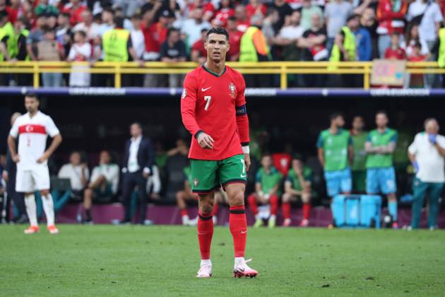 Germany - UEFA EURO, EM, Europameisterschaft,Fussball 2024 - Turkey vs Portugal - 15 06 2024 GERMANY, DORTMUND, JUNE 22. Cristiano Ronaldo of Portugal during the UEFA EURO 2024 group F stage match between Turkey and Portugal, on June 22, 2024 at BVB Stadion in Dortmund, Germany. Photo by Manuel Blondeau AOP.Press Dortmund BVB Stadion Germany Copyright: x ManuelxBlondeau AOP.Pressx AOP20240622 0246
