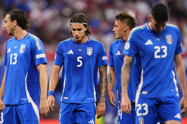Italy™s Riccardo Calafiori during the Euro 2024 soccer match between Croatia and Italy at the Leipzig stadium, Lipsia, Germany - Monday 24, June , 2024. - Soccer . Copyright: xFabioxFerrari LaPressex