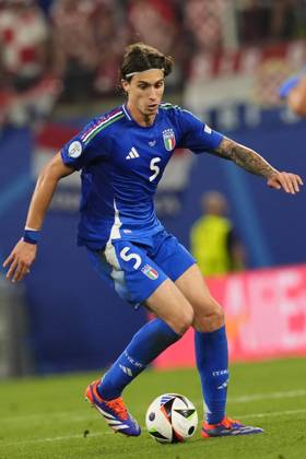 Italy™s Riccardo Calafiori during the Euro 2024 soccer match between Croatia and Italy at the Leipzig stadium, Lipsia, Germany - Monday 24, June , 2024. - Soccer . Copyright: xFabioxFerrari LaPressex