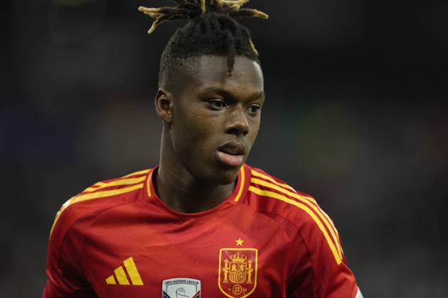 Spain v Italy: Group B - UEFA EURO, EM, Europameisterschaft,Fussball 2024 Nico Williams left winger of Spain and Athletic Club Bilbao during the UEFA EURO 2024 group stage match between Spain and Italy at Arena AufSchalke on June 20, 2024 in Gelsenkirchen, Germany. Gelsenkirchen Germany Copyright: xJosexBretonx originalFilename:bretonhernandez-spainvit240620_npGzc