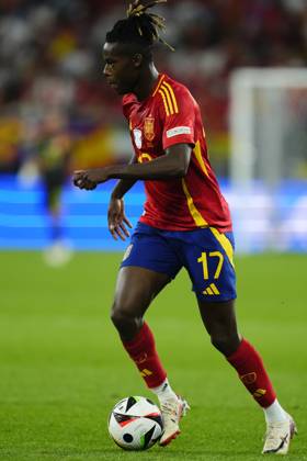 Spain v Italy: Group B - UEFA EURO, EM, Europameisterschaft,Fussball 2024 Nico Williams left winger of Spain and Athletic Club Bilbao during the UEFA EURO 2024 group stage match between Spain and Italy at Arena AufSchalke on June 20, 2024 in Gelsenkirchen, Germany. Gelsenkirchen Germany Copyright: xJosexBretonx originalFilename:bretonhernandez-spainvit240620_npmWQ