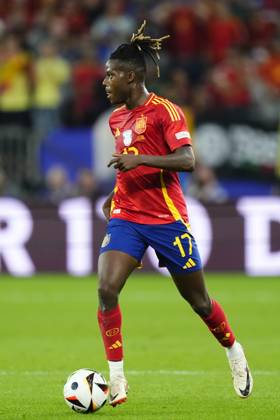 Spain v Italy: Group B - UEFA EURO, EM, Europameisterschaft,Fussball 2024 Nico Williams left winger of Spain and Athletic Club Bilbao during the UEFA EURO 2024 group stage match between Spain and Italy at Arena AufSchalke on June 20, 2024 in Gelsenkirchen, Germany. Gelsenkirchen Germany Copyright: xJosexBretonx originalFilename:bretonhernandez-spainvit240620_npzun