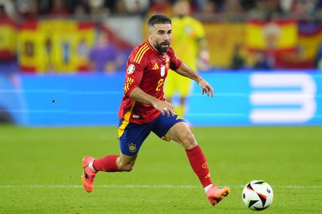 Spain v Italy: Group B - UEFA EURO, EM, Europameisterschaft,Fussball 2024 Daniel Carvajal right-back of Spain and Real Madrid during the UEFA EURO 2024 group stage match between Spain and Italy at Arena AufSchalke on June 20, 2024 in Gelsenkirchen, Germany. Gelsenkirchen Germany Copyright: xJosexBretonx originalFilename:bretonhernandez-spainvit240620_npEy7