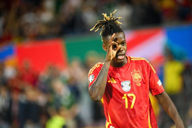 Bilder des Jahres 2024, Sport 06 Juni Sport Themen der Woche KW26 COLOGNE, GERMANY - 30 JUNE, 2024: Nico Williams, The football match of EURO 2024 Spain vs Georgia at Rhein Energie Stadion  Copyright: xVITALIIxKLIUIEVx