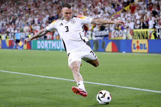 RAUM David Team Deutschland UEFA Fussball EURO 2024 in Deutschland Achtelfinale Spiel Deutschland - Daenemark 2 : 0 am 29.06.2024 in Dortmund DFL REGULATIONS PROHIBIT ANY USE OF PHOTOGRAPHS as IMAGE SEQUENCES and or QUASI-VIDEO Copyright: xLacixPerenyix