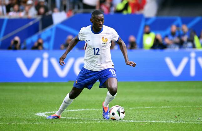 Fussball, Europameisterschaft, EURO 2024, Achtelfinale, Merkur Spiel-Arena Düsseldorf: Frankreich Belgien 1:0; Randal Kolo Muani (FRA). Aktion, Einzelbild.