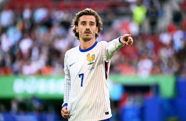 Fussball, Europameisterschaft, EURO 2024, Achtelfinale, Merkur Spiel-Arena Düsseldorf: Frankreich Belgien 1:0; Antoine Griezmann (FRA). Aktion, Einzelbild.
