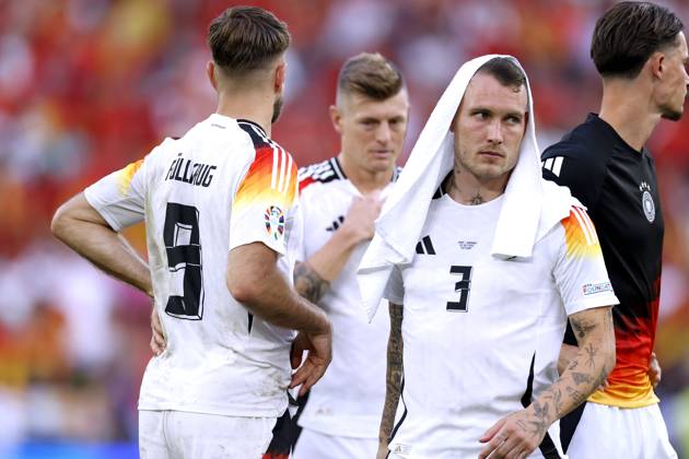 RAUM David Team Deutschland UEFA Fussball EURO 2024 in Deutschland Viertelfinale Spanien - Deutschland 2 : 1 am 05.07.2024 in Stuttgart DFL REGULATIONS PROHIBIT ANY USE OF PHOTOGRAPHS as IMAGE SEQUENCES and or QUASI-VIDEO Copyright: xLacixPerenyix