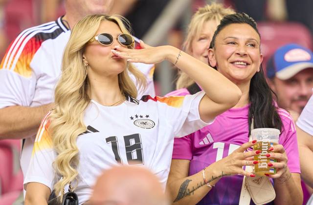 Maximilian Mittelstädt, DFB 18 Freundin Lea Prinz, in the quarter final match GERMANY - SPAIN 1-2 n.V. of the UEFA European Championships 2024 on Jul 5, 2024 in Stuttgart, Germany.