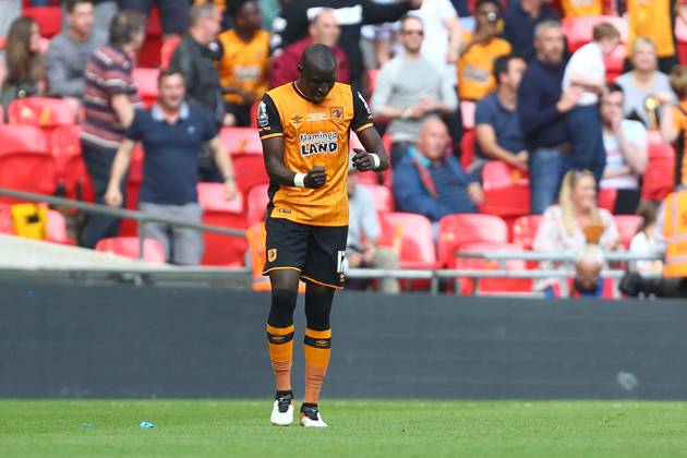 Soccer 2016: European Soccer May 28, 2016 - London, United Kingdom - Hull?s Mohamed Diame celebrates his opening goal during the Skybet Championship Play Off Final match at Wembley Stadium. Photo credit should read: Philip Oldham Sportimage. London United Kingdom EDITORIAL USE ONLY Copyright: xx ZUMA-20160528_zaf_si1_042.jpg PhillipxOldhamx csmphototwo285750