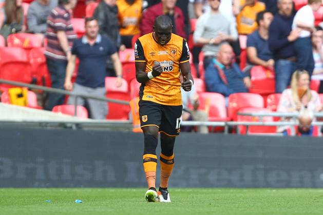 Soccer 2016: European Soccer May 28, 2016 - London, United Kingdom - Hull?s Mohamed Diame celebrates his opening goal during the Skybet Championship Play Off Final match at Wembley Stadium. Photo credit should read: Philip Oldham Sportimage. London United Kingdom EDITORIAL USE ONLY Copyright: xx ZUMA-20160528_zaf_si1_041.jpg PhillipxOldhamx csmphototwo285791