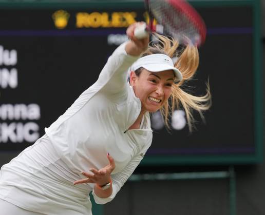 Lawn Tennis - 2024 Wimbledon Championship Lulu Sun (NZL) v Donna Vekic (CRO) All England Lawn Tennis & Croquet Club - Tuesday 9h July 2024 Donna Vekic (CRO)
