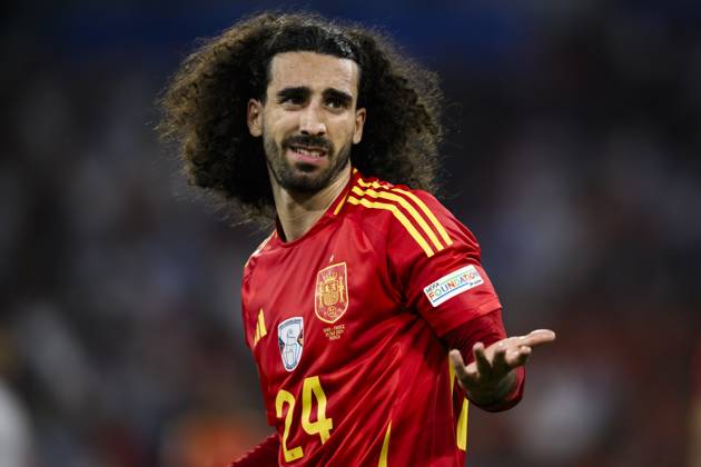 EURO 2024, Die Highlights Spain v France - UEFA EURO, EM, Europameisterschaft,Fussball 2024 Marc Cucurella of Spain reacts during the UEFA EURO 2024 semi-final football match between Spain and France. Munich Germany Copyright: xNicolòxCampox