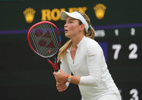 Lawn Tennis - 2024 Wimbledon Championship Lulu Sun (NZL) v Donna Vekic (CRO) All England Lawn Tennis & Croquet Club - Tuesday 9h July 2024 Donna Vekic (CRO)