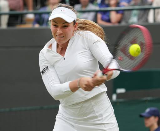 Lawn Tennis - 2024 Wimbledon Championship Lulu Sun (NZL) v Donna Vekic (CRO) All England Lawn Tennis & Croquet Club - Tuesday 9h July 2024 Donna Vekic (CRO)