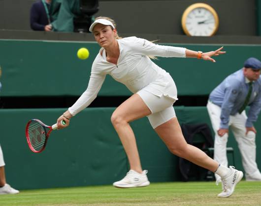 Lawn Tennis - 2024 Wimbledon Championship Lulu Sun (NZL) v Donna Vekic (CRO) All England Lawn Tennis & Croquet Club - Tuesday 9h July 2024 Donna Vekic (CRO)