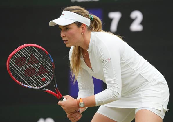 Lawn Tennis - 2024 Wimbledon Championship Lulu Sun (NZL) v Donna Vekic (CRO) All England Lawn Tennis & Croquet Club - Tuesday 9h July 2024 Donna Vekic (CRO)