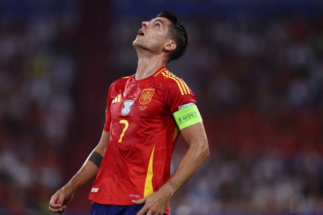 Spain - France Alvaro Morata of Spain looks on during the UEFA EURO, EM, Europameisterschaft,Fussball 2024 semi-final match between Spain and France at Munich Football Arena on July 9, 2024 in Munich, Germany . Munich Munich Football Arena Germany Copyright: xMarcoxCanonierox