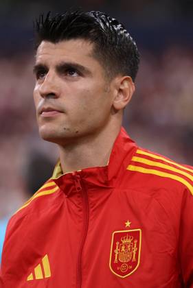 Spain - France Alvaro Morata of Spain looks on during the UEFA EURO, EM, Europameisterschaft,Fussball 2024 semi-final match between Spain and France at Munich Football Arena on July 9, 2024 in Munich, Germany . Munich Munich Football Arena Germany Copyright: xMarcoxCanonierox