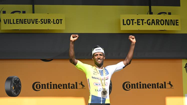 11-07-2024 Tour De France; Tappa 12 Aurillac - Villeneuve Sur Lot; 2024, Intermarche - Wanty; Gyrmai Hailu, Biniam; Villeneuve Sur Lot;