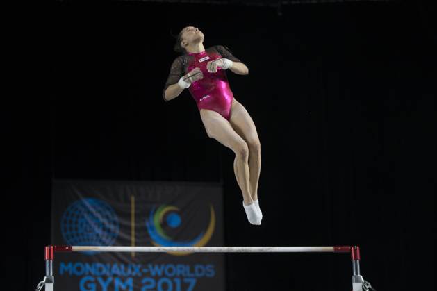 Artistic Gymnastics World Championships OCT 1 October 1, 2017: Gymnast Larisa Iordache (ROU) at podium training, during the 47th FIG Artistic Gymnastics World Championships in Montreal, Canada. Iordache suffered an achilles tear just before the start of competition and had to withdraw. Melissa J. Perenson CSM Montreal California Canada EDITORIAL USE ONLY Copyright: xx ZUMA-20171001_zaf_c04_309.jpg MelissaxJ.xPerensonx csmphototwo295092
