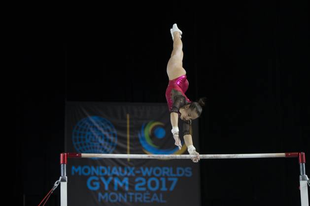Artistic Gymnastics World Championships OCT 1 October 1, 2017: Gymnast Larisa Iordache (ROU) at podium training, during the 47th FIG Artistic Gymnastics World Championships in Montreal, Canada. Iordache suffered an achilles tear just before the start of competition and had to withdraw. Melissa J. Perenson CSM Montreal California Canada EDITORIAL USE ONLY Copyright: xx ZUMA-20171001_zaf_c04_306.jpg MelissaxJ.xPerensonx csmphototwo295095