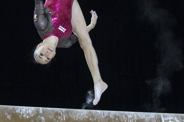Artistic Gymnastics World Championships OCT 1 October 1, 2017: Gymnast Larisa Iordache (ROU) at podium training, during the 47th FIG Artistic Gymnastics World Championships in Montreal, Canada. Iordache suffered an achilles tear just before the start of competition and had to withdraw. Melissa J. Perenson CSM Montreal California Canada EDITORIAL USE ONLY Copyright: xx ZUMA-20171001_zaf_c04_312.jpg MelissaxJ.xPerensonx csmphototwo295109