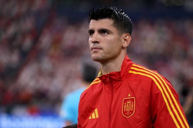 Spain - France Alvaro Morata of Spain looks on during the UEFA EURO, EM, Europameisterschaft,Fussball 2024 semi-final football match between Spain and France at Munich Football Arena on July 9, 2024 in Munich, Germany . Munich Munich Football Arena Germany Copyright: xMarcoxCanonierox