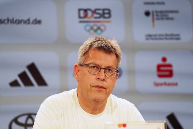 Olympische Spiele 2024, Team Deutschland, Paris 2024 , Deutsche Haus , Paris Team D Auftakt Pressekonferenz ,Thomas Weikert Delegationsleiter Team D Paris DOSB Präsident Foto Gladys Chai von der Laage