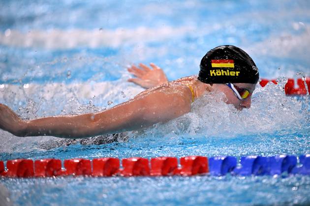 KOEHLER Angelina Team GER Finale 100m Schmetterling der Frauen 2. Tag Schwimm Wettbewerbe in der Defense Arena Paris Olympische Spiele 2024 28.07.2024 Paris Copyright: xLacixPerenyix