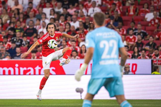 SL Benefica Vs Feyenoord in Lisbon, Portugal - 28 Jul 2024 Alvaro Carreras of SL Benfica in action during the Pre-Season Friendly match between SL Benfica and Feyenoord at Estadio da Luz. (Final score: SL Benfica 5 - 0 Feyenoord) Lisbon Portugal Copyright: xHenriquexCasinhasx xSOPAxImagesx HCASINHAS_28072024_SLBENFICA_VS_FEYENOORD_032