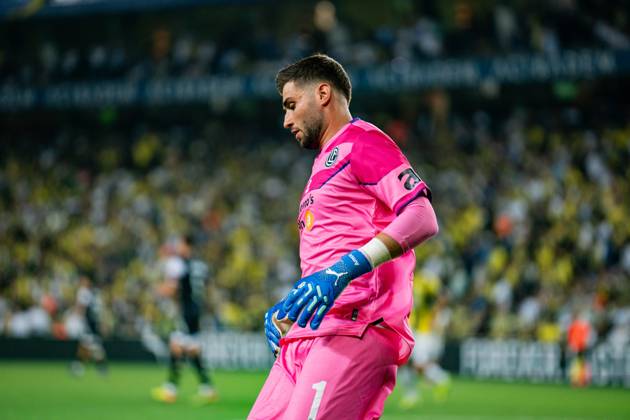 Fenerbahce v Lugano UEFA Champions League Second Qualifying Round Goalkeeper of Lugano FC Amir Saipi in action during the match. Fenerbahce and Lugano faced each other in the UEFA Champions League second qualifying round second leg, the match took place at Sukru Saracoglu Stadium on July 30, 2024 Istanbul Istanbul Turkey Copyright: xYagizxGurtugx