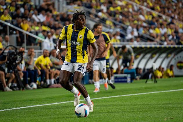 Fenerbahce v Lugano UEFA Champions League Second Qualifying Round Bright Osay,-Samuel of Fenerbahce in action during the match. Fenerbahce and Lugano faced each other in the UEFA Champions League second qualifying round second leg, the match took place at Sukru Saracoglu Stadium on July 30, 2024 Istanbul Istanbul Turkey Copyright: xYagizxGurtugx