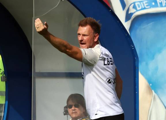 03.07.24 FC Hansa Rostock - VfB Stuttgart II Deutschland, Rostock, 03.08.2024, Fussball, 3. Liga, FC Hansa Rostock - VfB Stuttgart II (1:1): Markus Fiedler (Trainer VfB Stuttgart II).
