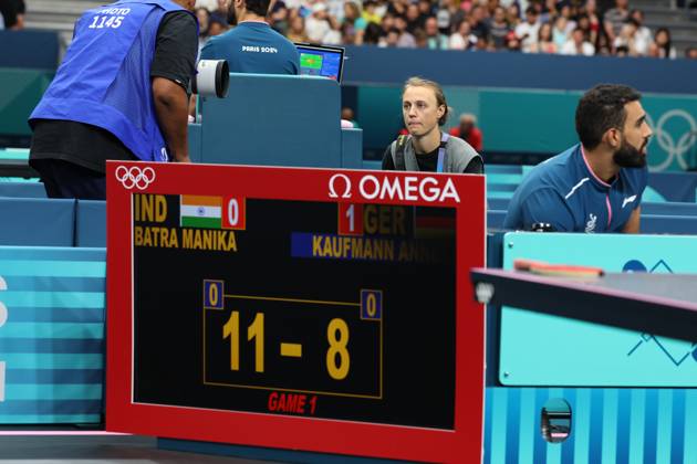 Sports News 2024 Paris Olympics 2024: Table tennis, Tischtennis Women Team Singles Qr Finals Germany won by 3-1 Porte Maillot Main Media Centre France Copyright: xSeshadrixSukumarx