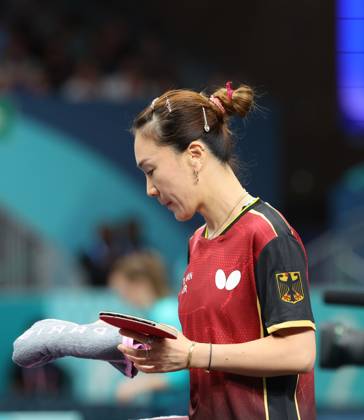 Sports News 2024 Paris Olympics 2024: Table tennis, Tischtennis Women Team Singles Qr Finals Germany won by 3-1 AG Kamath IND v SHAN X Germany SHAN X Germany in action Porte Maillot Main Media Centre France Copyright: xSeshadrixSukumarx