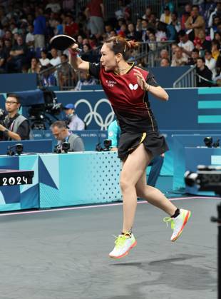 Sports News 2024 Paris Olympics 2024: Table tennis, Tischtennis Women Team Singles Qr Finals Germany won by 3-1 AG Kamath IND v SHAN X Germany SHAN X Germany in action Porte Maillot Main Media Centre France Copyright: xSeshadrixSukumarx