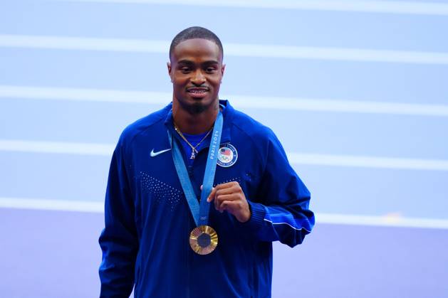 Gold Medalist Quincy Hall Paris 2024 Olympic Games, Olympische Spiele, Olympia, OS Day Thirteen, Paris, France - 08 Aug 2024  Copyright: xJavierxGarcia Shutterstockx 14622972m