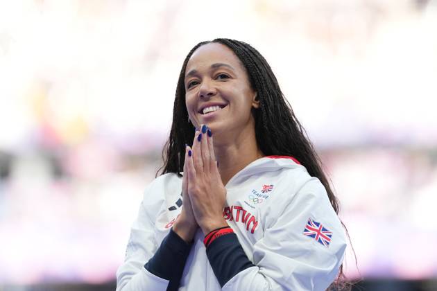 Katarina Johnson-Thompson of Great Britain (Women s Heptathlon) steps up to receive her silver medal Paris 2024 Olympic Games, Olympische Spiele, Olympia, OS Day Fifteen, Paris, France - 10 Aug 2024  Copyright: xDavexWinter Shutterstockx 14623000ck