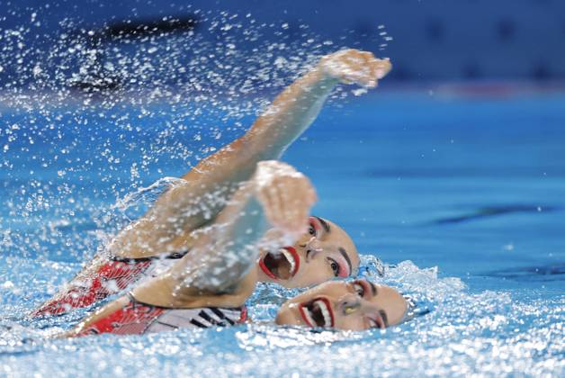 Bilder des Jahres 2024, Sport 08 August Sport Bilder des Tages Nuria Diosdado y Joana Jimenez of Mexico competes in duet free routine of Artistic Swimming as part of Paris 2024 Olympic Games, Olympische Spiele, Olympia, OS at Aquatics Centre, in Seine-Saint-Denis, France 10 August 2024. Swimming - Duet Free Routine !ACHTUNG: NUR REDAKTIONELLE NUTZUNG!  Copyright: xLavandeiraxjrx EVE3358 20240810-55014397424_1