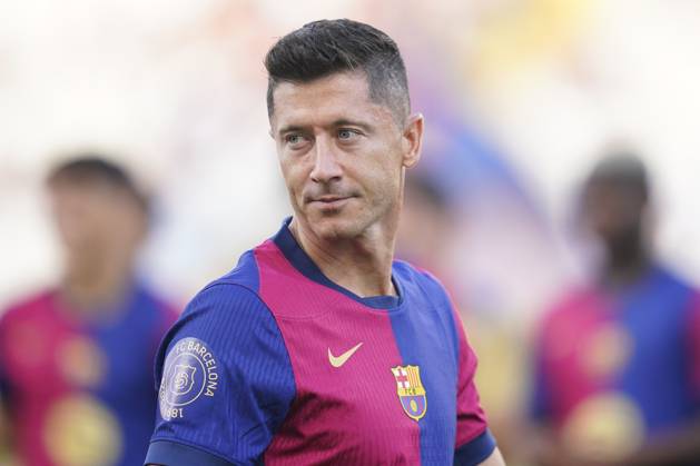 ESP: FC Barcelona, Barca v AS Monaco. Joan Gamper Trophy. Robert Lewandowski of FC Barcelona during the Joan Gamper Trophy match between FC Barcelona and AS Monaco FC played at Luis Companys Stadium on August, 2024 in Barcelona Spain. kpng Copyright: xSergioxRuizx xPRESSINPHOTOx PS_240812_003