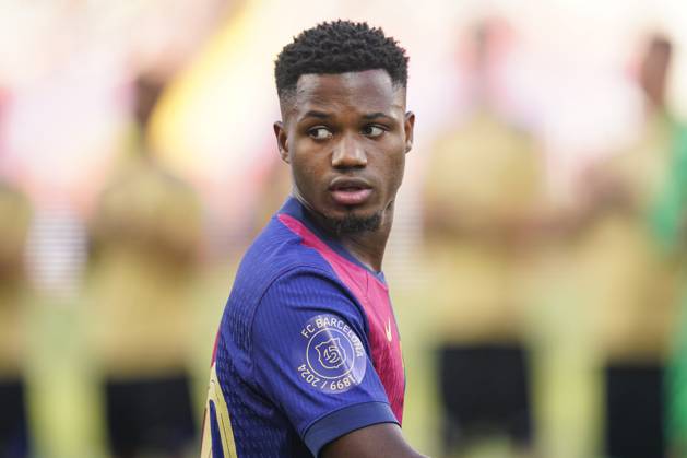 ESP: FC Barcelona, Barca v AS Monaco. Joan Gamper Trophy. Ansu Fati of FC Barcelona during the Joan Gamper Trophy match between FC Barcelona and AS Monaco FC played at Luis Companys Stadium on August, 2024 in Barcelona Spain. kpng Copyright: xSergioxRuizx xPRESSINPHOTOx PS_240812_004