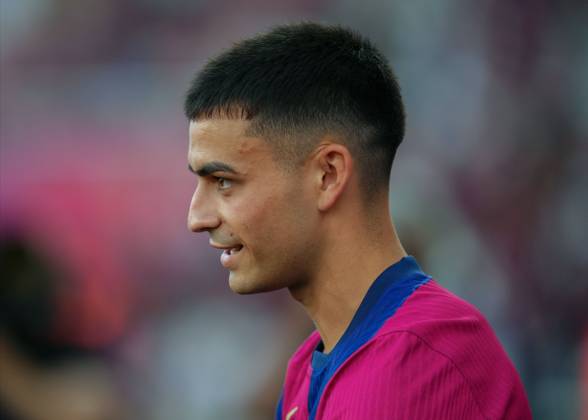 ESP: FC Barcelona, Barca v AS Monaco. Joan Gamper Trophy. Pedro Gonzalez Pedri of FC Barcelona during the Joan Gamper Trophy match between FC Barcelona and AS Monaco FC played at Luis Companys Stadium on August, 2024 in Barcelona Spain. kpng Copyright: xBaguxBlancox xPRESSINPHOTOx PS_240812_803
