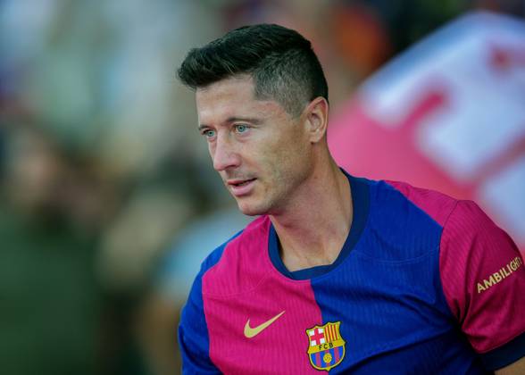 ESP: FC Barcelona, Barca v AS Monaco. Joan Gamper Trophy. Robert Lewandowski of FC Barcelona during the Joan Gamper Trophy match between FC Barcelona and AS Monaco FC played at Luis Companys Stadium on August, 2024 in Barcelona Spain. kpng Copyright: xBaguxBlancox xPRESSINPHOTOx PS_240812_805