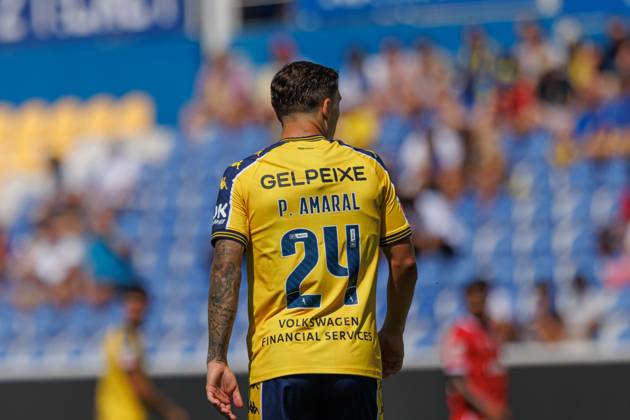 Pedro Amaral during Liga Portugal game between teams of GD Estoril Praia and CD Santa Clara at Estadio Antonio Coimbra da Mota (Maciej Rogowski) Estoril Estadio Antonio Coimbra Da Mota Portugal Copyright: xMaciejxRogowskix estorilsantaclarafull202425-036