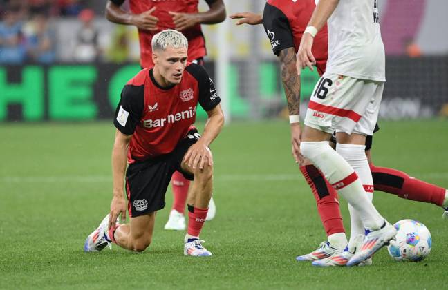 Florian Wirtz (Bayer 04 Leverkusen) 17.08.2024, Fussball Supercup 2024 Finale Bayer 04 Leverkusen - VfB Stuttgart 2:2, 4:3 i.E. Foto: Weis TEAM2 DFL regulations prohibit any use of photographs as image sequences and or quasi-video Leverkusen BayArena Nordrhein Westfalen Deutschland