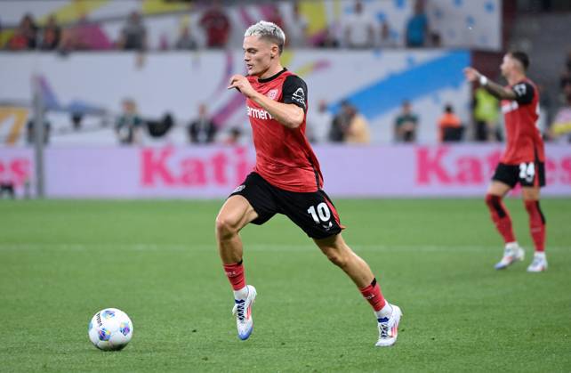 Florian Wirtz (Bayer 04 Leverkusen) 17.08.2024, Fussball Supercup 2024 Finale Bayer 04 Leverkusen - VfB Stuttgart 2:2, 4:3 i.E. Foto: Weis TEAM2 DFL regulations prohibit any use of photographs as image sequences and or quasi-video Leverkusen BayArena Nordrhein Westfalen Deutschland