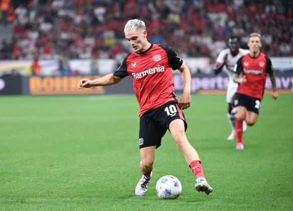 Florian Wirtz (Bayer 04 Leverkusen) 17.08.2024, Fussball Supercup 2024 Finale Bayer 04 Leverkusen - VfB Stuttgart 2:2, 4:3 i.E. Foto: Weis TEAM2 DFL regulations prohibit any use of photographs as image sequences and or quasi-video Leverkusen BayArena Nordrhein Westfalen Deutschland